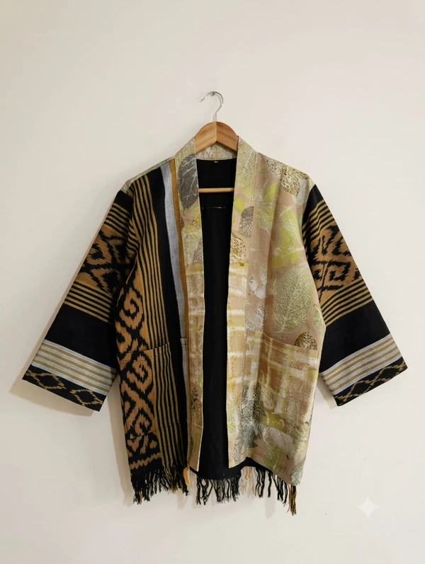 Outer Ecoprint Premium Katun Dobby Mix Tenun Troso Oversize XL-XXL