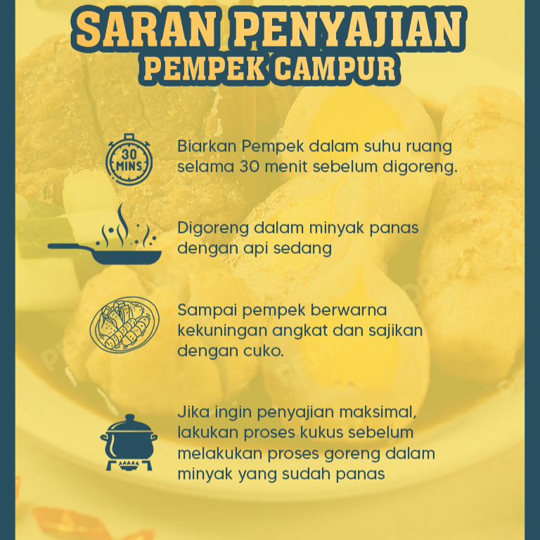Pempek Campur Palembang Asli | Kulit Lenjer Kapal Selam Adaan + Cuko | Frozen Food Oleh Oleh Siap Masak Tinggal Goreng
