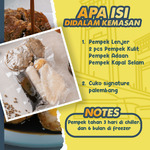 Pempek Campur Palembang Asli | Kulit Lenjer Kapal Selam Adaan + Cuko | Frozen Food Oleh Oleh Siap Masak Tinggal Goreng