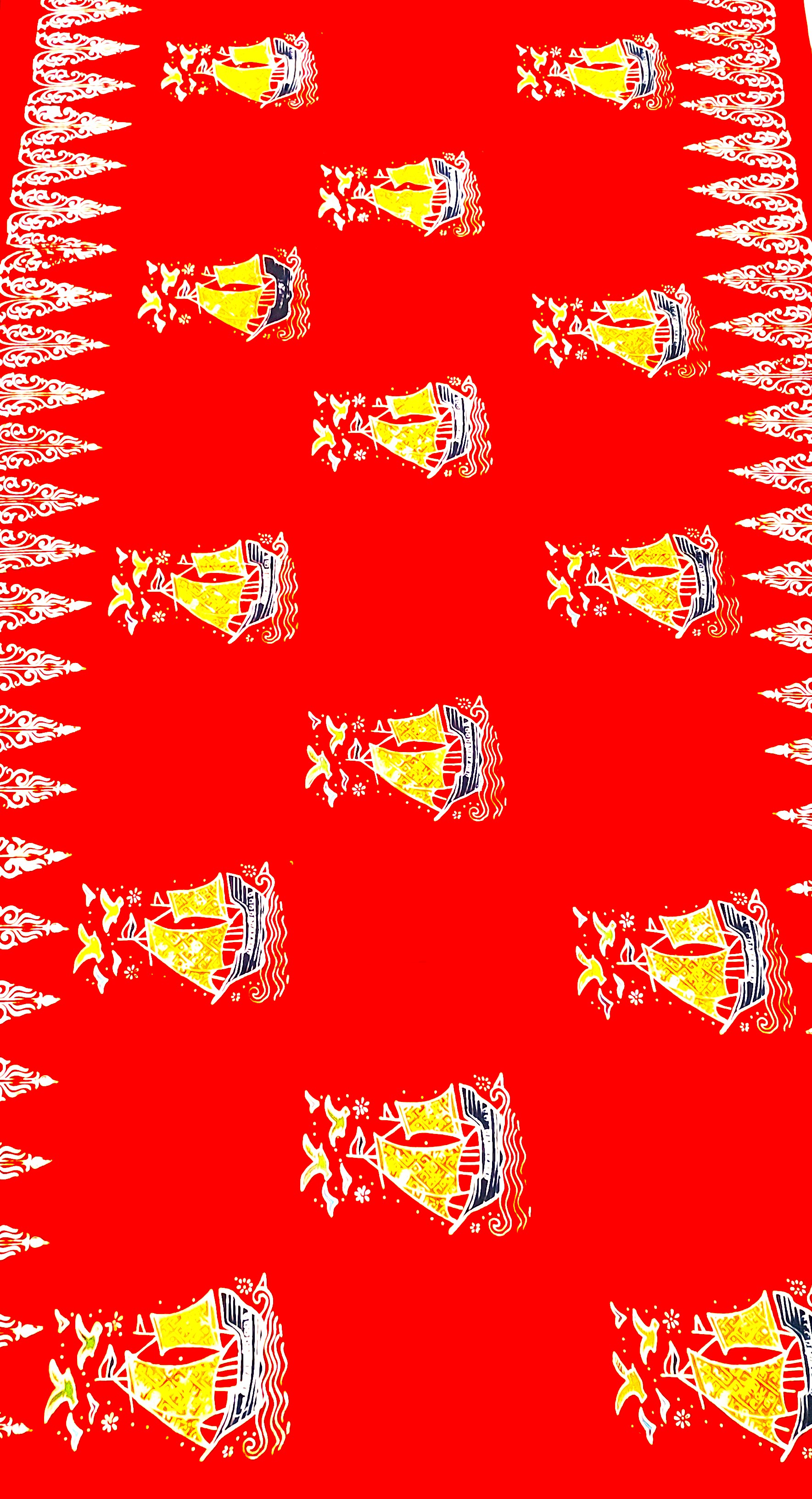 Kain Batik Motif Kapal Tugu Mundam