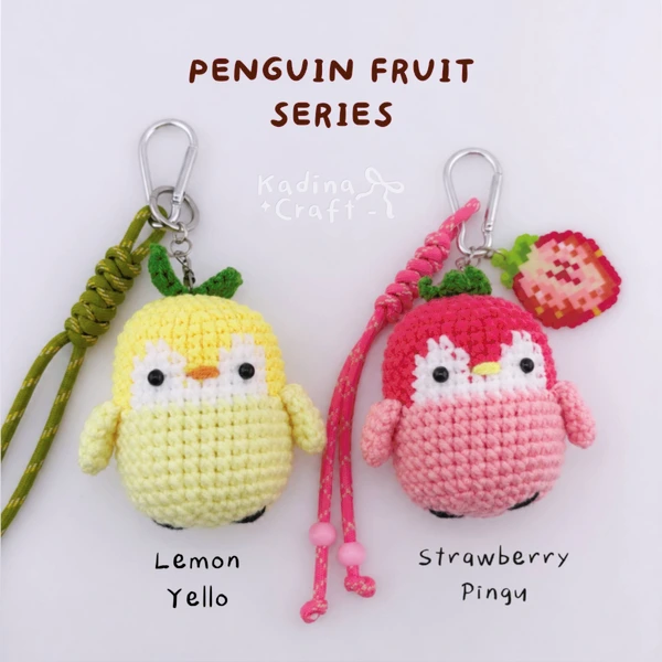 [Ready-Stock] Boneka Rajut (Amigurumi) : Penguin Series Pingu dan Yello