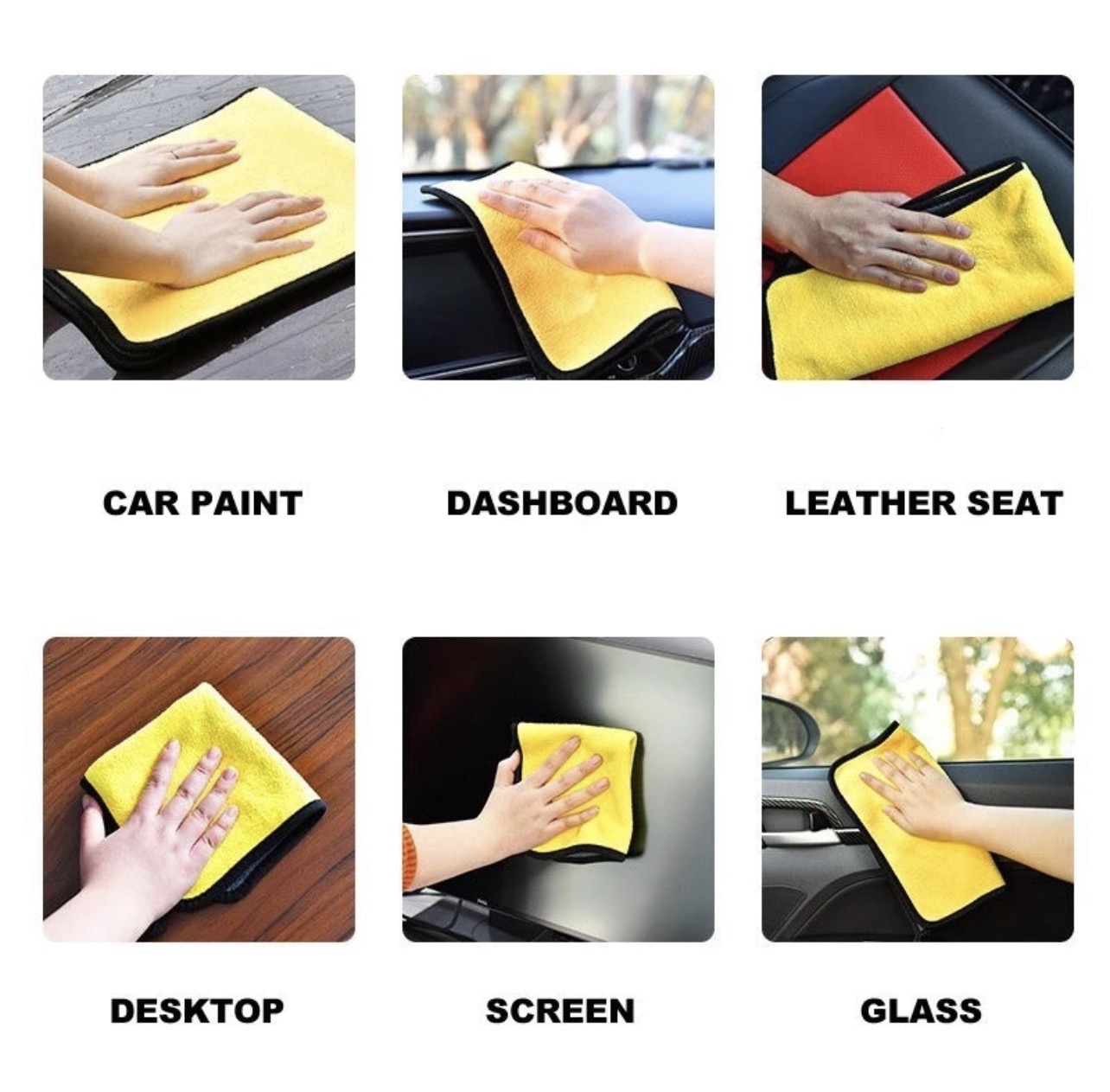 KAIN LAP MICROFIBER KAIN LAP KUNING SERBAGUNA 2 SISI