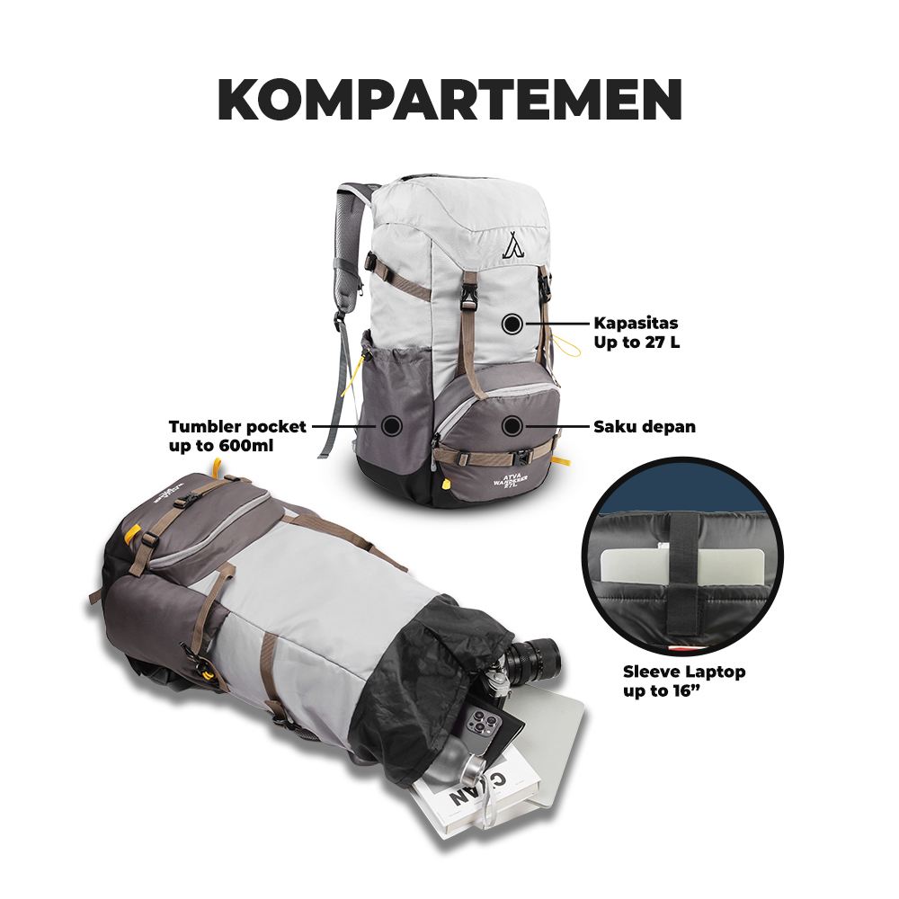 ATVA Tas Backpack Pria Semi Carrier Peak XL Series
