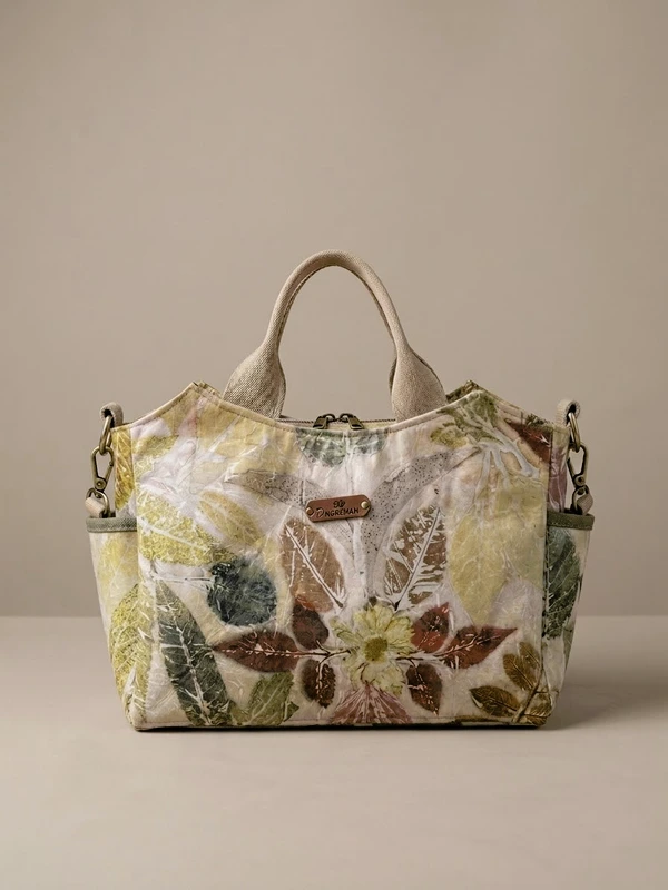 SENTE SERIES - Tas Ecoprint Kanvas dan Kulit Handmade BOGOR