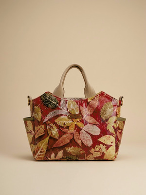 SENTE SERIES - Tas Ecoprint Kanvas dan Kulit Handmade BOGOR
