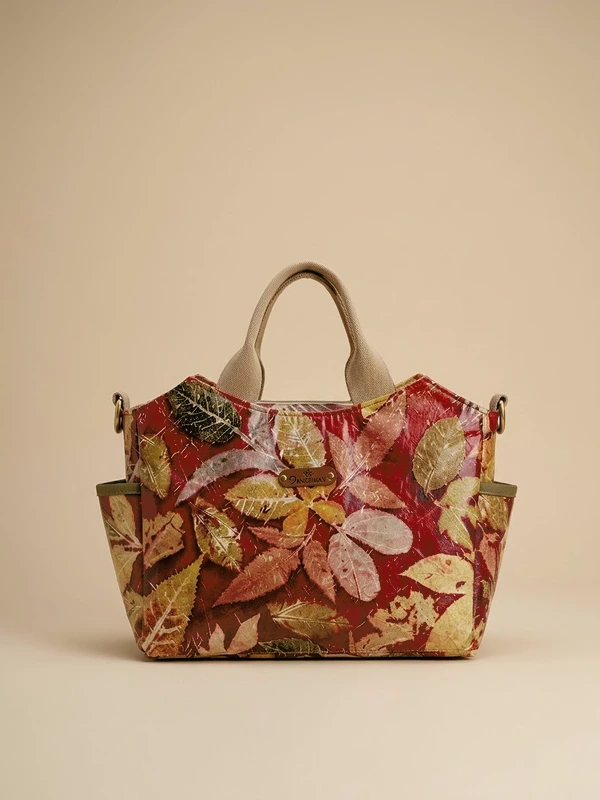 SENTE SERIES - Tas Ecoprint Kanvas dan Kulit Handmade BOGOR