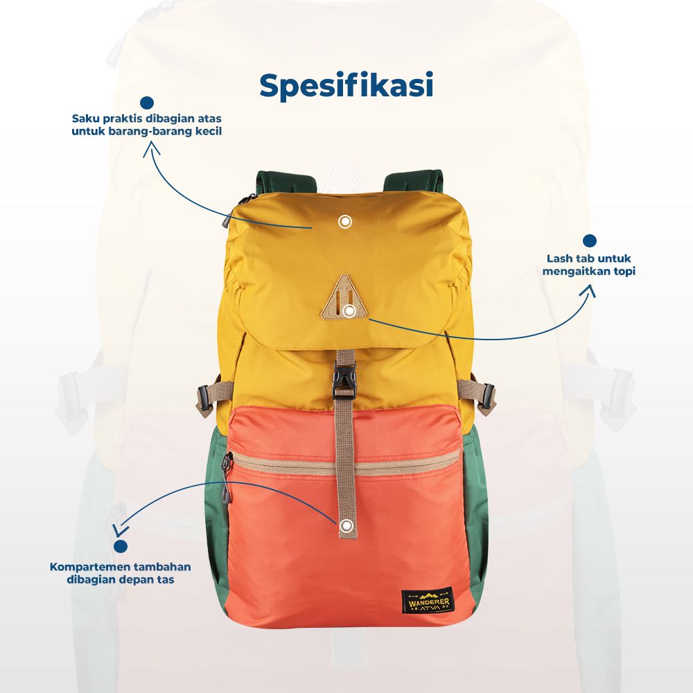 ATVA Tas Backpack Pria Peak Lite Series