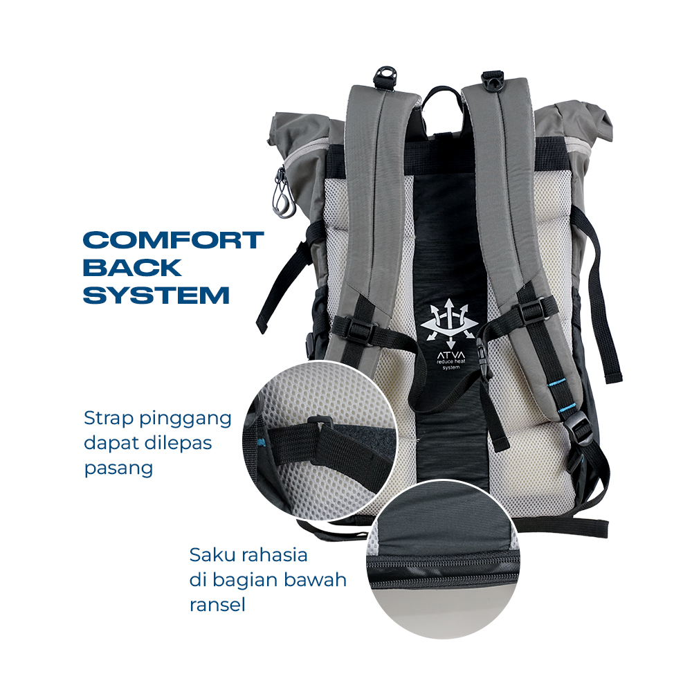 ATVA Tas Backpack Rolltop Savana Series