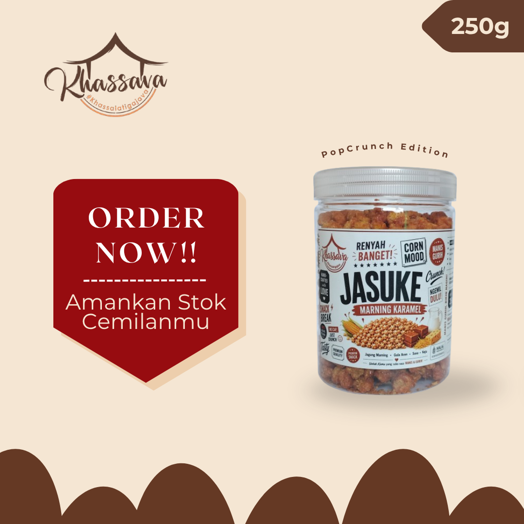 Original Jasuke Caramel Corn PopCrunch Khassava 250g