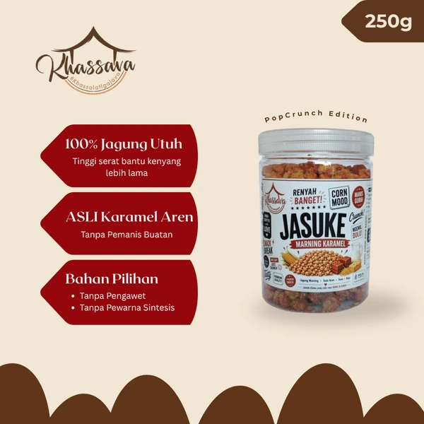 Original Jasuke Caramel Corn PopCrunch Khassava 250g