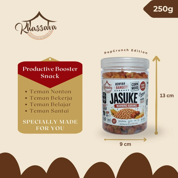Original Jasuke Caramel Corn PopCrunch Khassava 250g