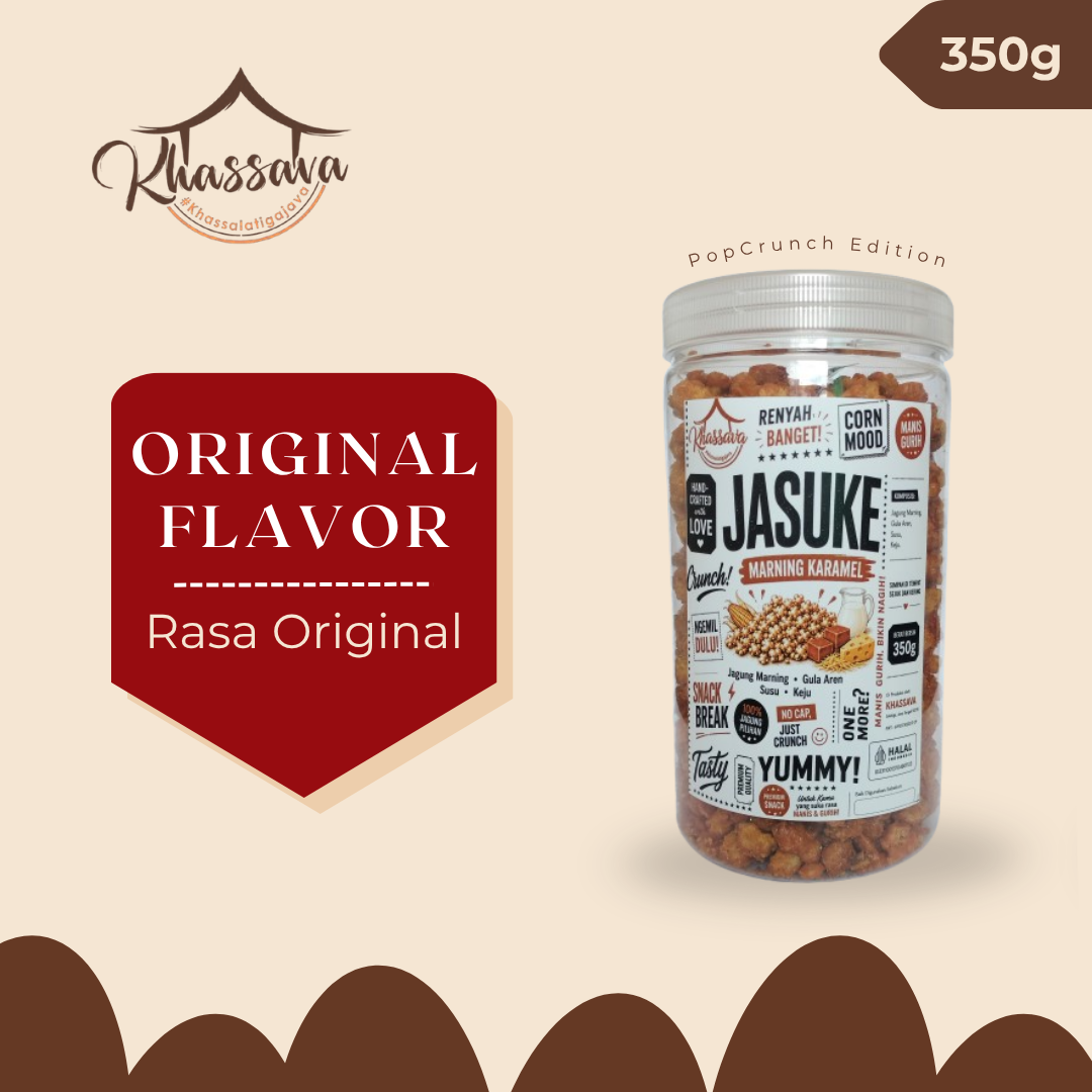 Original Jasuke Caramel Corn PopCrunch Khassava 350g