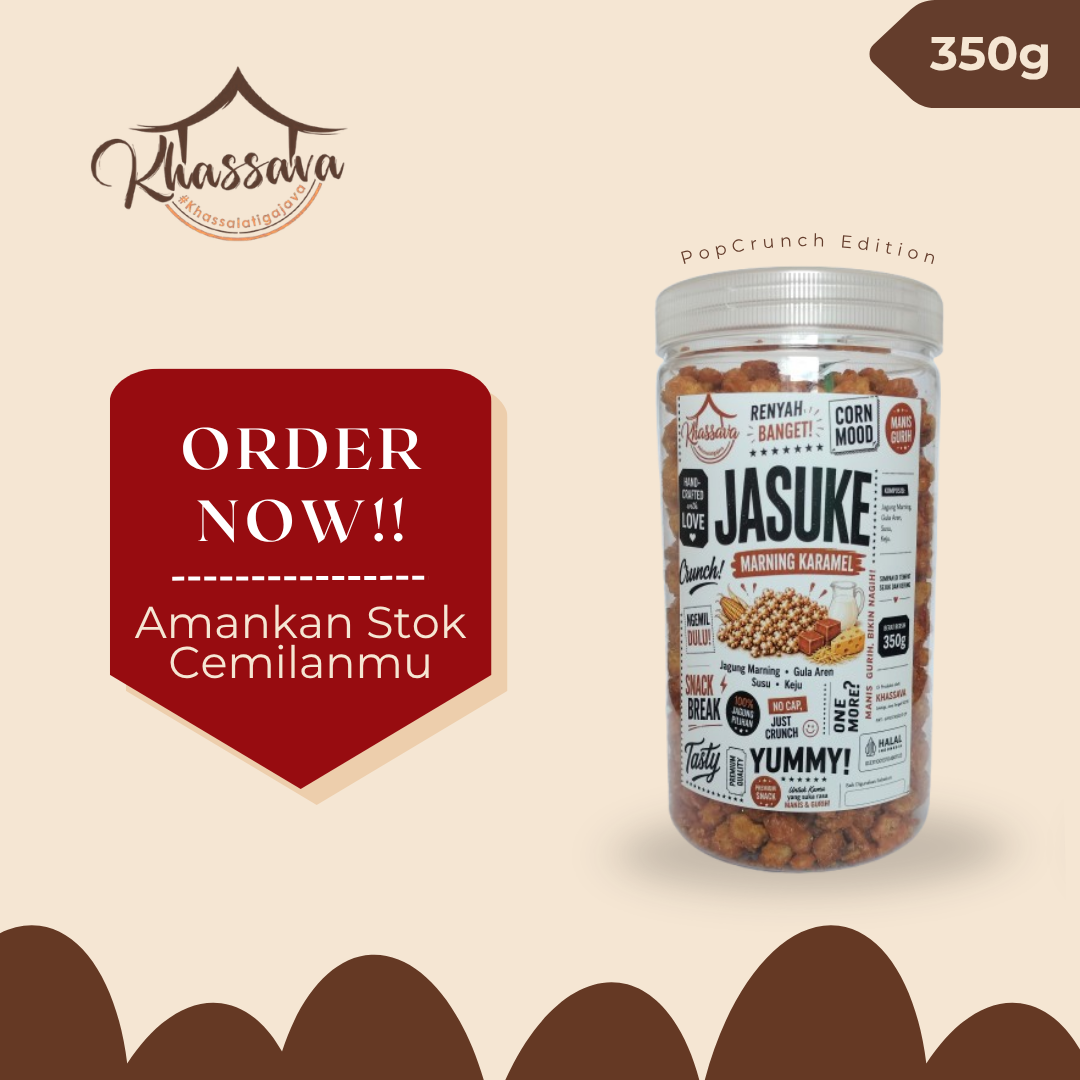 Original Jasuke Caramel Corn PopCrunch Khassava 350g