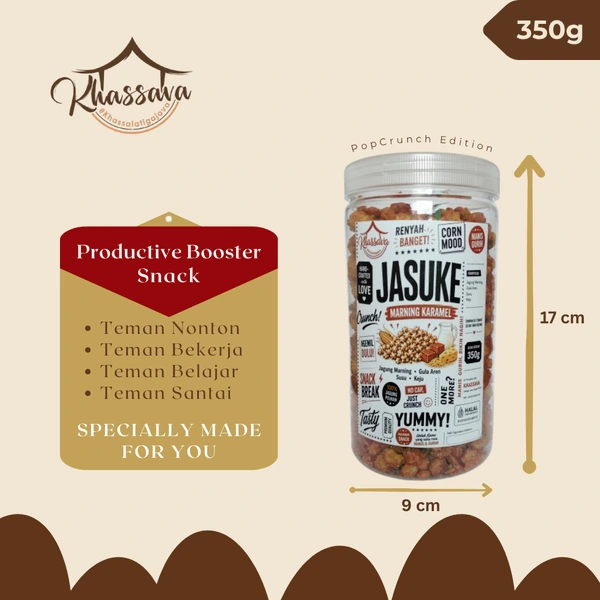 Original Jasuke Caramel Corn PopCrunch Khassava 350g