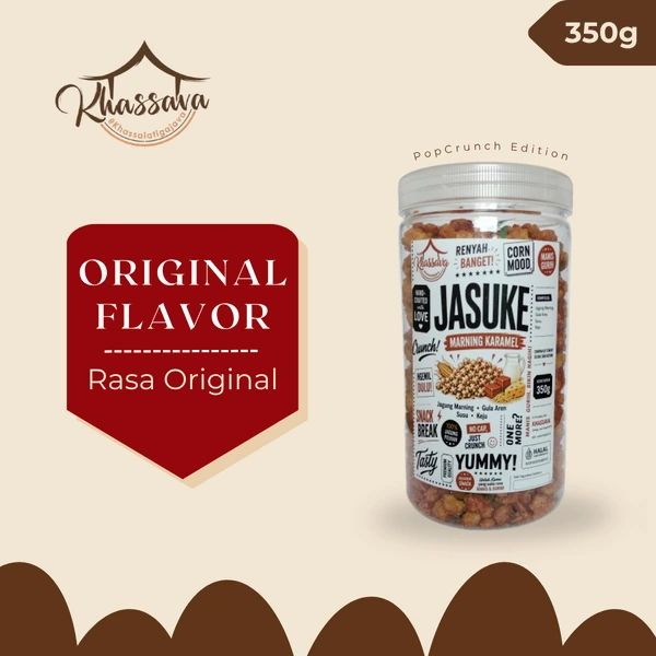 Original Jasuke Caramel Corn PopCrunch Khassava 350g