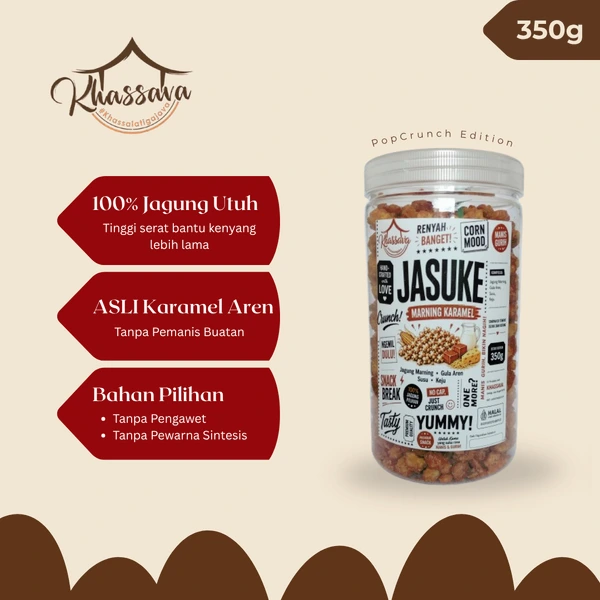 Original Jasuke Caramel Corn PopCrunch Khassava 350g