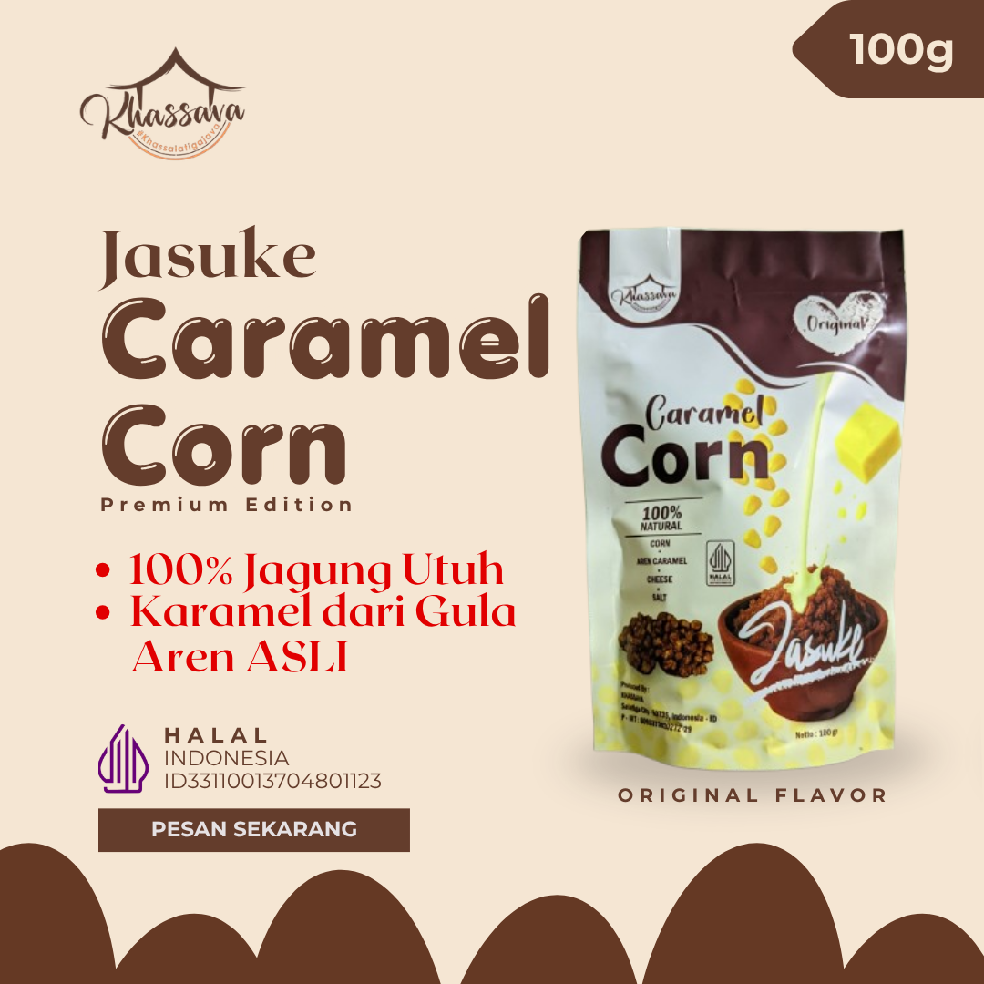 Original Jasuke Caramel Corn 100g Khassava