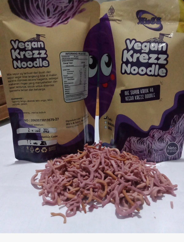 Mie Sayur Ubi Ungu