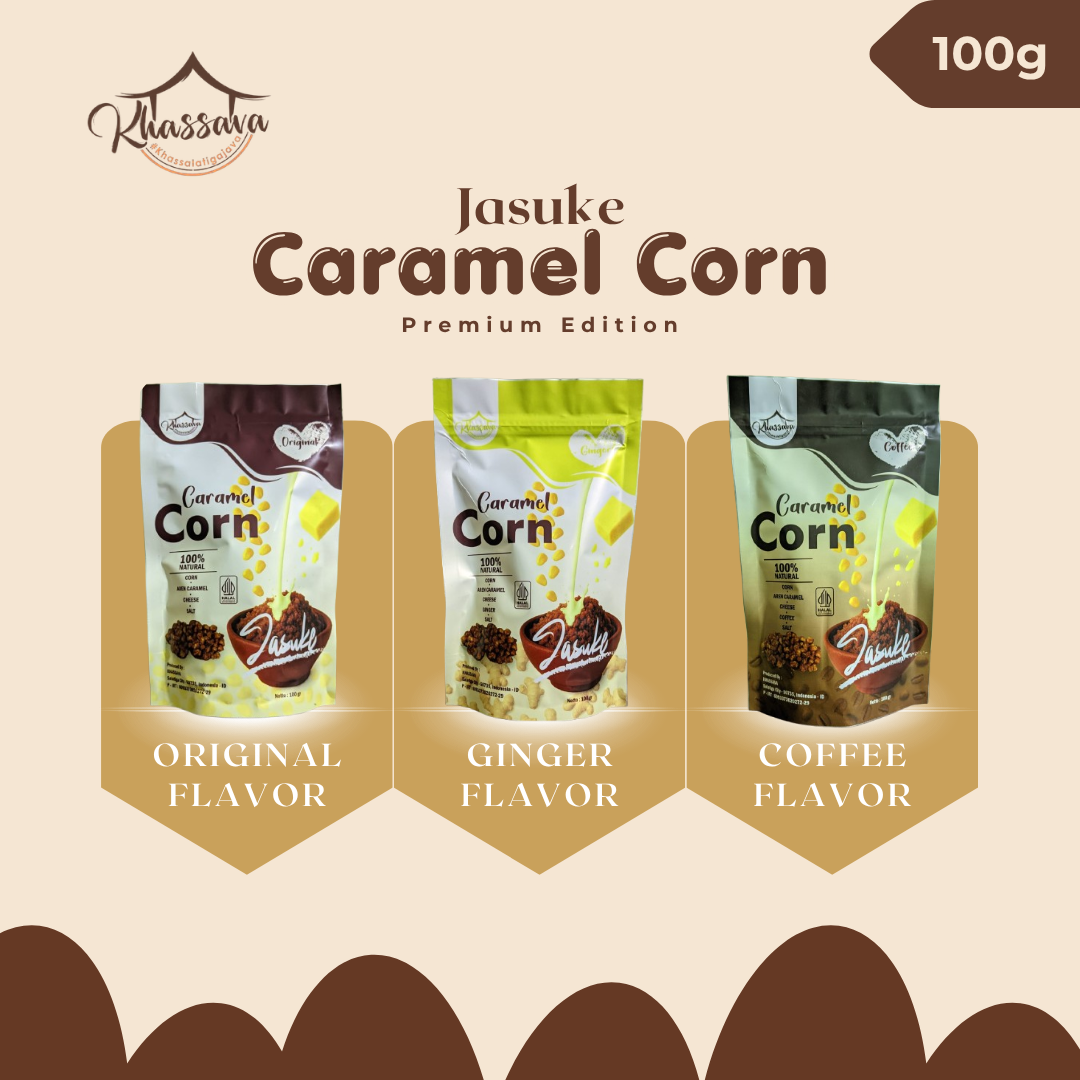 Ginger Jasuke Caramel Corn Khassava 100gr