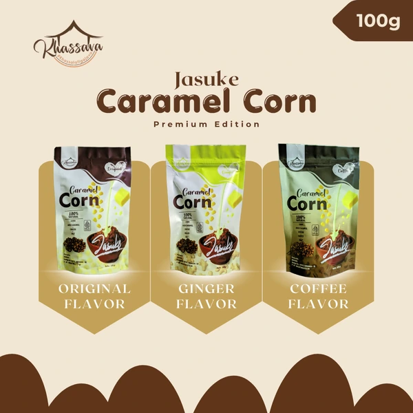 Ginger Jasuke Caramel Corn Khassava 100gr