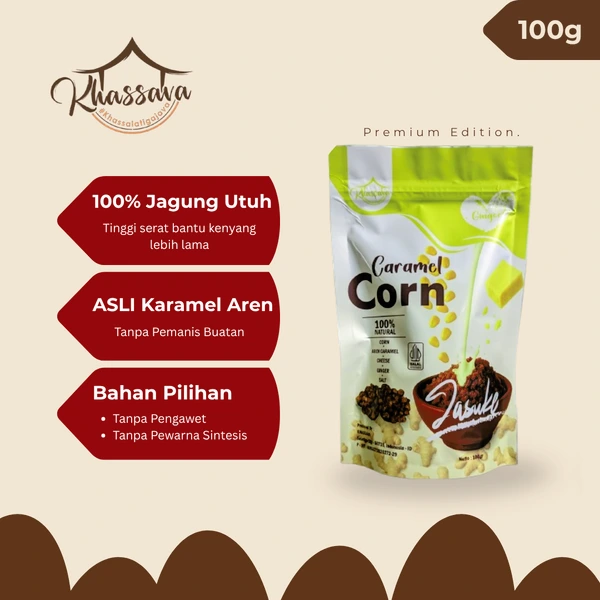 Ginger Jasuke Caramel Corn Khassava 100gr