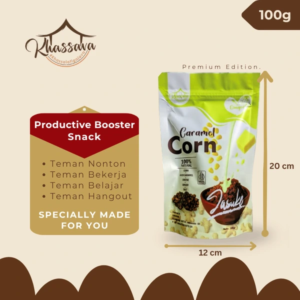 Ginger Jasuke Caramel Corn Khassava 100gr