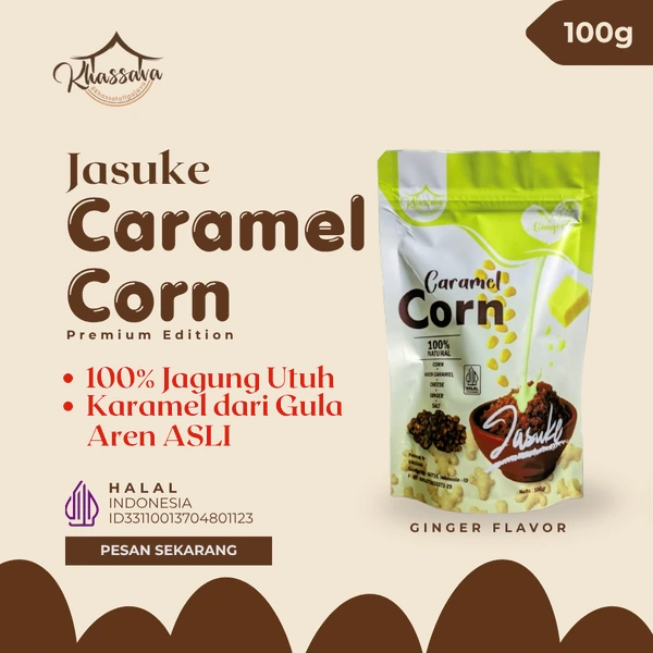 Ginger Jasuke Caramel Corn Khassava 100gr
