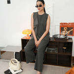 Sae. Harper Pants Dark Charcoal Grey Pinstripe - Celana Straight Fit Wanita - Celana Smart Casual S/M- L/XL