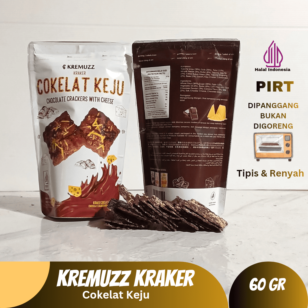 Kremuzz Kraker Rasa Cokelat Keju