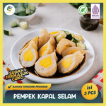 Pempek Kapal Selam Palembang Isi Telur Ayam Kocok | Frozen Food Enak Gurih | Siap Goreng dengan Cuko