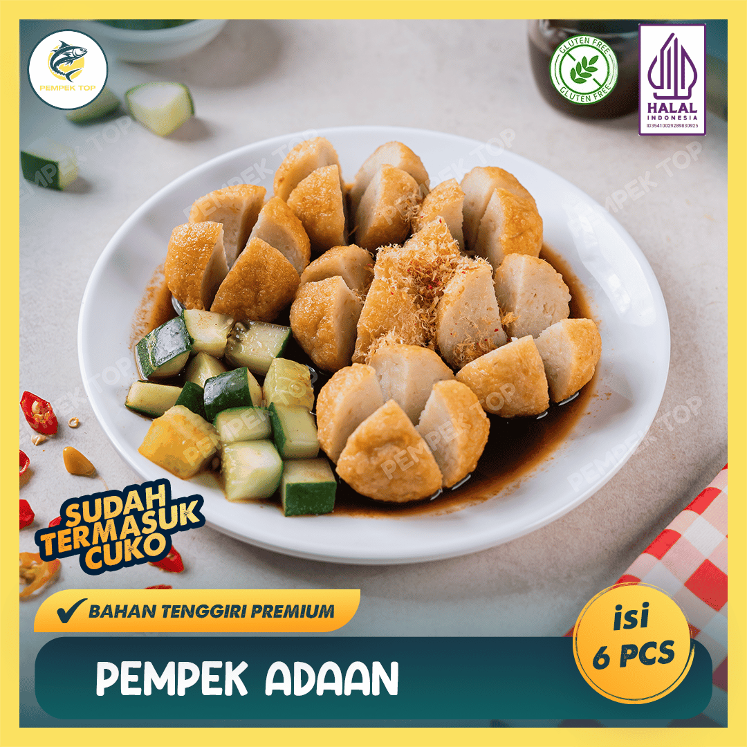 Pempek Adaan Palembang Asli Isi Tenggiri | Kenyal Enak | Frozen Food Praktis Tinggal Goreng