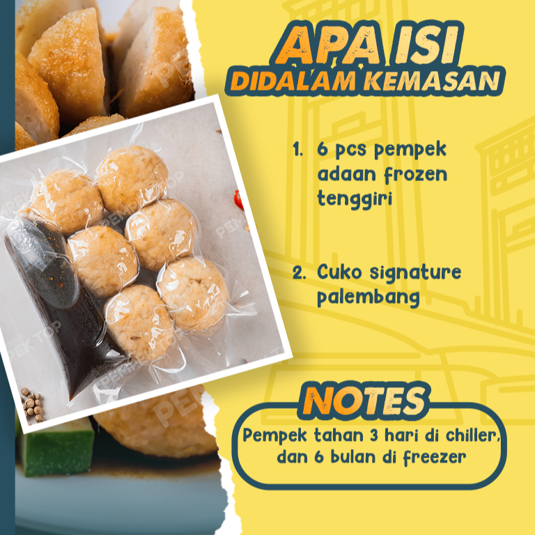 Pempek Adaan Palembang Asli Isi Tenggiri | Kenyal Enak | Frozen Food Praktis Tinggal Goreng
