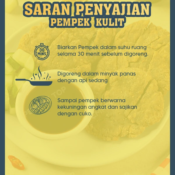 Pempek Kulit Palembang Asli Isi Ikan Gurih | Renyah & Enak | Frozen Food Praktis Tinggal Goreng