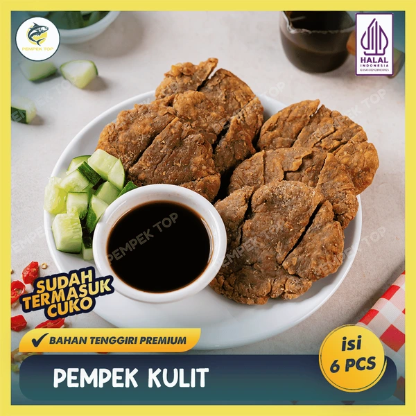 Pempek Kulit Palembang Asli Isi Ikan Gurih | Renyah & Enak | Frozen Food Praktis Tinggal Goreng