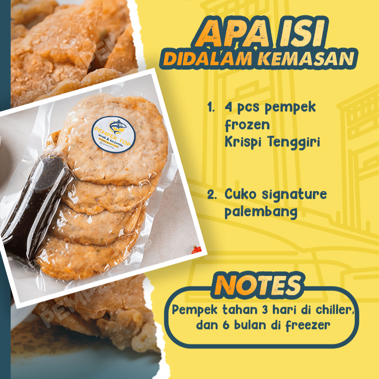 Pempek Krispi Palembang Asli | Cuko Khas Palembang | Frozen Food Enak & Praktis Tinggal Goreng