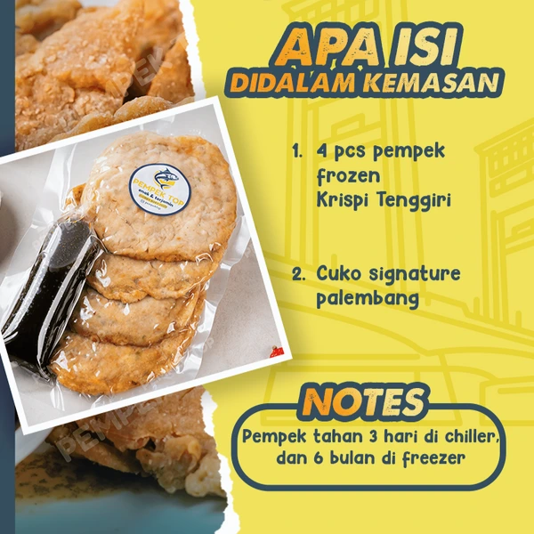 Pempek Krispi Palembang Asli | Cuko Khas Palembang | Frozen Food Enak & Praktis Tinggal Goreng