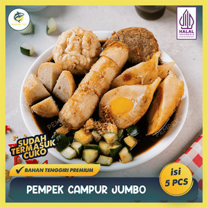 Pempek Campur JUMBO Palembang Asli | Pempek Jumbo Isi Tenggiri | Frozen Praktis Tinggal Goreng