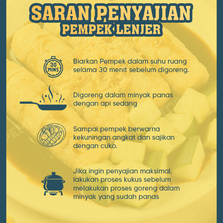 Pempek Lenjer JUMBO Palembang Asli | Pempek Jumbo Isi Tenggiri | Praktis Tinggal Goreng