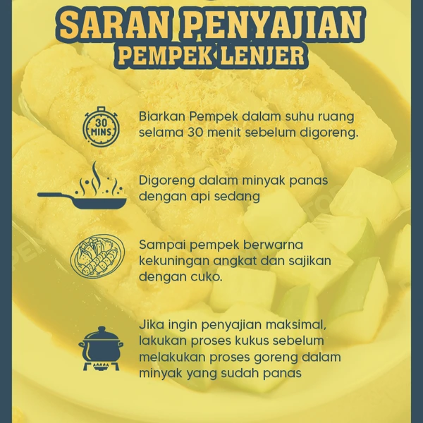 Pempek Lenjer JUMBO Palembang Asli | Pempek Jumbo Isi Tenggiri | Praktis Tinggal Goreng