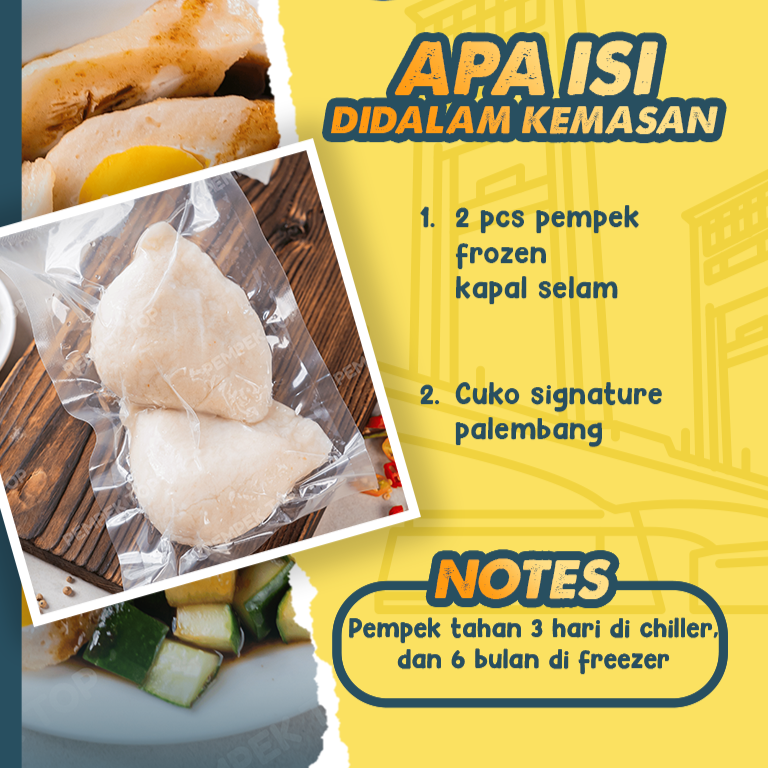 Pempek Kapal Selam JUMBO Palembang Asli | Pempek Jumbo Isi Tenggiri | Praktis Tinggal Goreng