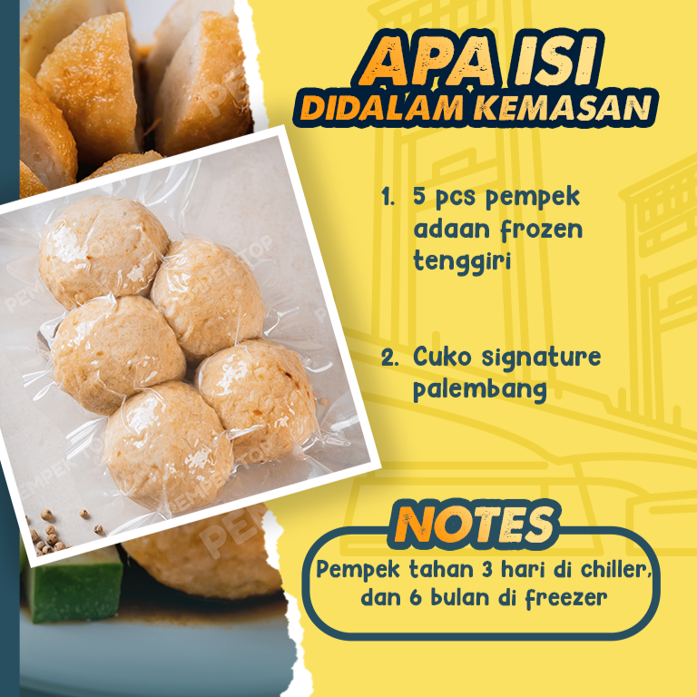 Pempek Adaan JUMBO Palembang Asli | Pempek Jumbo Isi Tenggiri | Praktis Tinggal Goreng