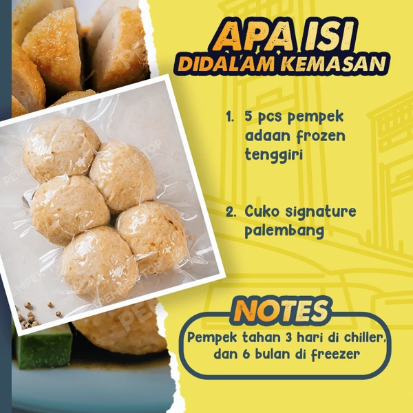 Pempek Adaan JUMBO Palembang Asli | Pempek Jumbo Isi Tenggiri | Praktis Tinggal Goreng