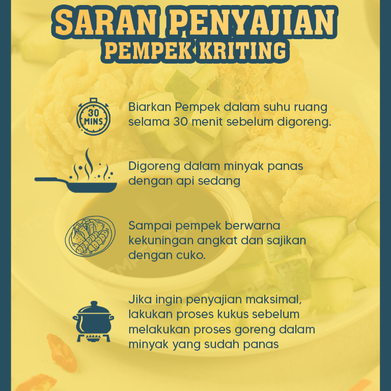 Pempek Keriting JUMBO Palembang Asli | Pempek Isi Tenggiri | Praktis Tinggal Goreng