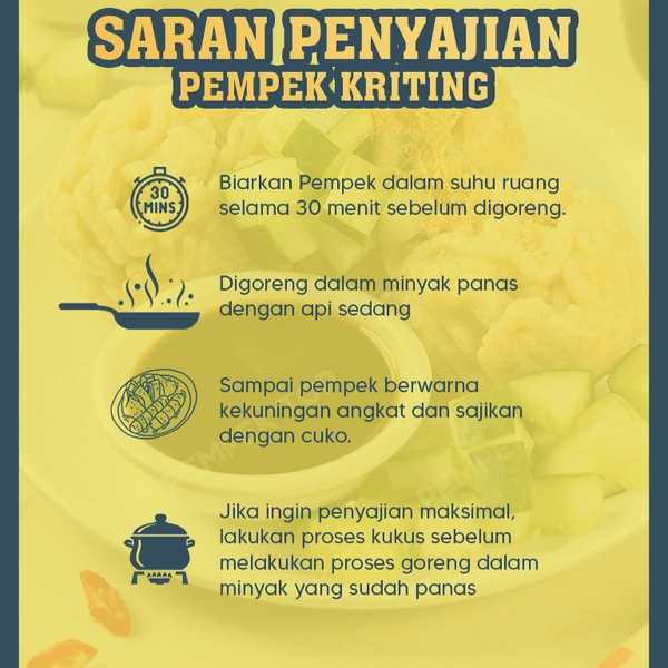 Pempek Keriting JUMBO Palembang Asli | Pempek Isi Tenggiri | Praktis Tinggal Goreng
