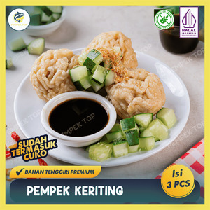 Pempek Keriting JUMBO Palembang Asli | Pempek Isi Tenggiri | Praktis Tinggal Goreng