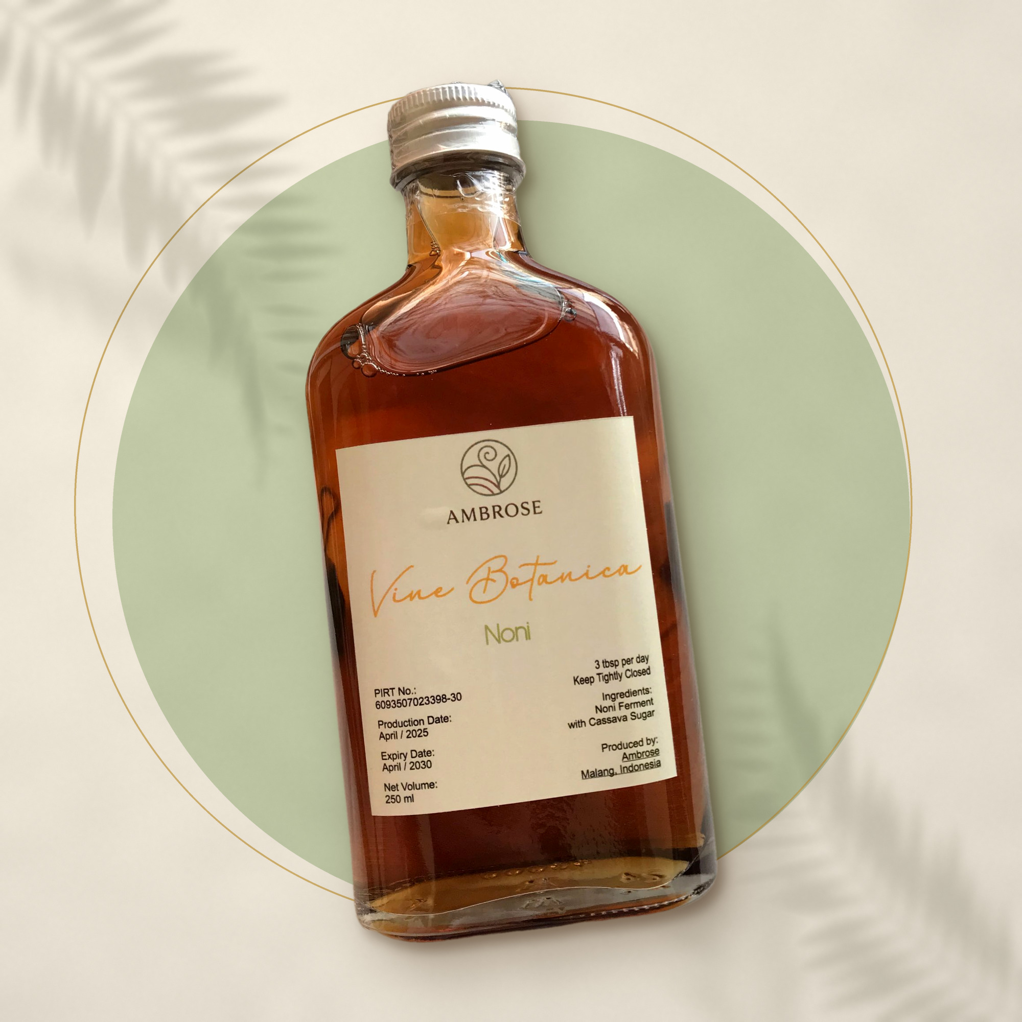 Cuka Mengkudu Natural Raw tanpa Pasteurisasi 250ml