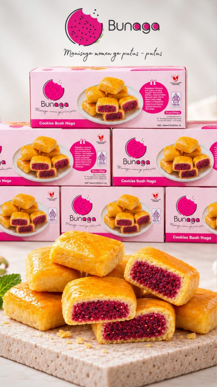 kukis buah naga