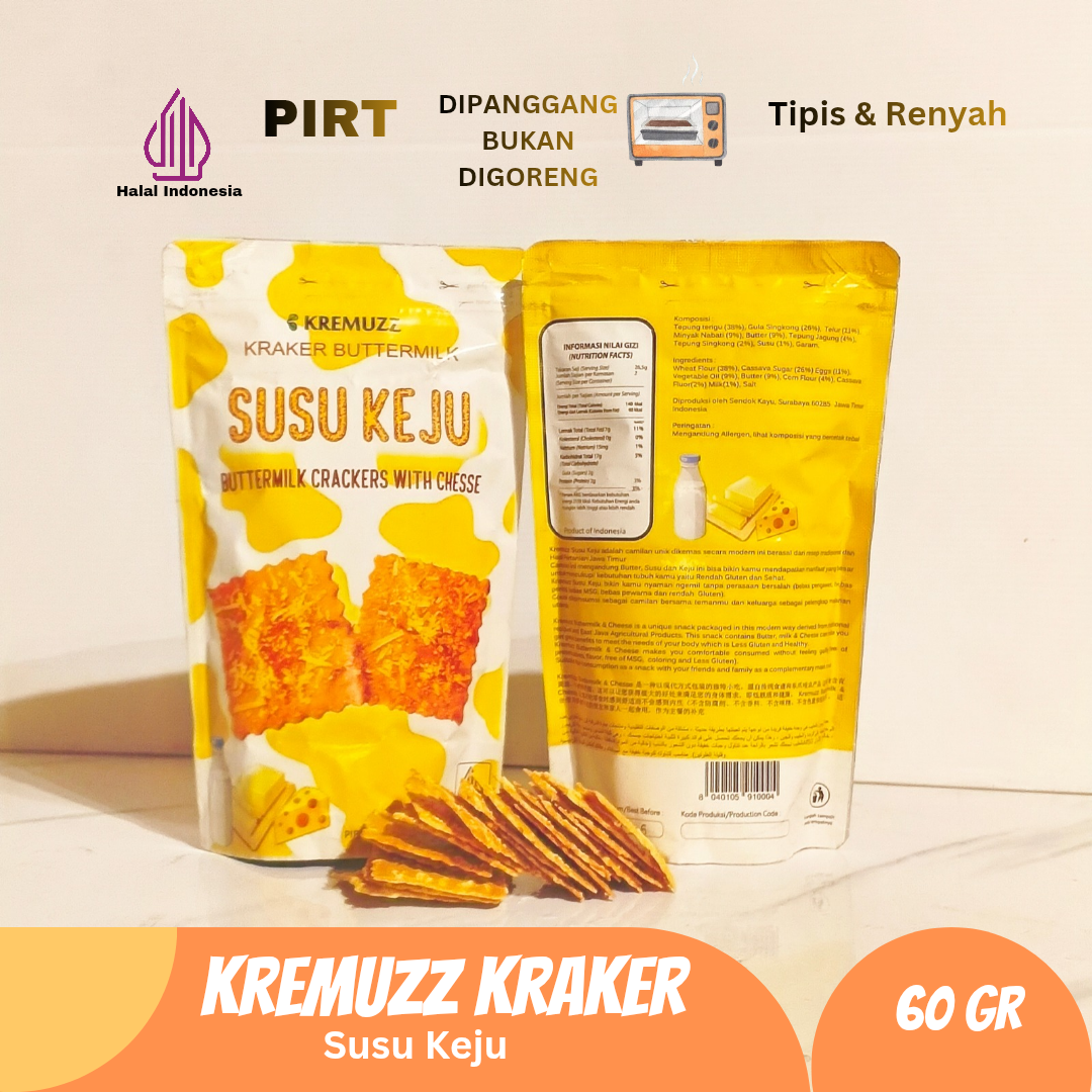 Kremuzz Kraker Rasa Susu Keju