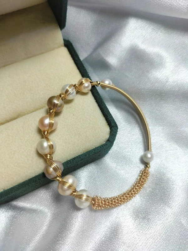 Gelang wire mutiara air tawar