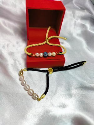 Gelang tali serut mutiara air tawar